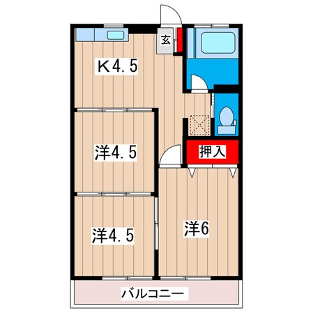 末広マンションの物件間取画像